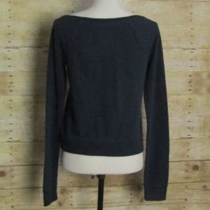 Hollister Tops - HOLLISTER CROP TOP SWEAT SHIRT BLUE EUC SIZE XS Hollister Tops - HOLLISTER CROP TOP SWEAT SHIRT BLUE EUC SIZE XS